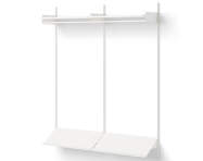 Policová zostava Wardrobe Shelf 2, white/white