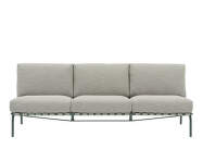 Pohovka Settle Sofa 3-Seater bez podrúčiek, Ribbed Weave 2/dark green