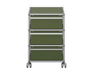Zásuvkový kontajner na kolieskach USM Haller M26, olive green