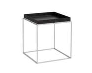 Stolík Tray Table 40x40, black / silicone coated steel