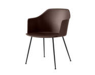 Stolička Rely HW33 s podrúčkami, black / burnt umber