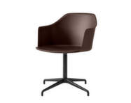 Kancelárska stolička Rely HW38 s podrúčkami, black / burnt umber