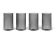 Poháre Ripple Verrines set 4ks, smoked grey