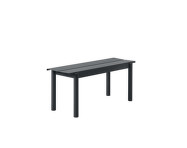 Lavica Linear Steel Bench 110 cm, black