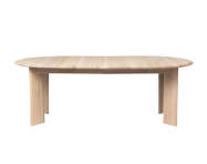 Jedálenský stôl Bevel Extendable Ø117 - 217 cm, white oiled oak