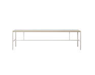 Jedálenský stôl Mies M1, light grey/grey linoleum/oak