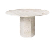 Stôl Epic Ø 130, white travertine