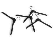 Ramienka Coat Hanger set 4 ks, black