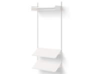 Policová zostava Wardrobe Shelf 1, white/white