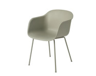 Stolička Fiber Armchair Tube Base, dusty green