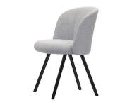 Čalúnená jedálenská stolička Mikado Side Chair Aluminium, cream/sierra grey