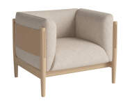 Kreslo Dive White Oak, Monza beige/nature leather
