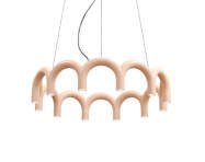 Závesné svietidlo Arch Circle 98, nude
