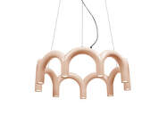 Závesné svietidlo Arch Circle 76, nude