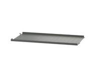 Polica String Metal Shelf Low Edge 58 x 30, dark grey