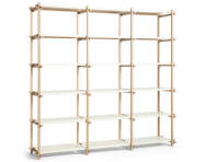 Policový systém Woody High, almond white