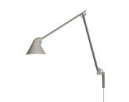 Nástenná lampa NJP Long, light aluminium grey