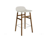 Barová stolička Form 65 cm, light grey/walnut