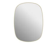 Zrkadlo Framed Mirror 59 cm, light yellow/clear