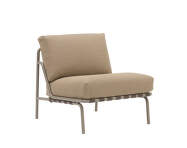 Kreslo Settle Lounge Chair bez podrúčiek, Ribbed Weave 5/taupe