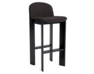 Barová stolička Chisel 35 H75, black lacquered oak / Steelcut Trio 383