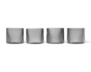 Poháre Ripple Low set 4ks, smoked grey