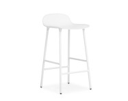 Barová stolička Form 65 cm, white/steel