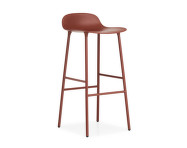 Barová stolička Form 75 cm, red/steel