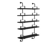 Polica Démon Shelf 2, 95cm, 5 shelves, black stained ash