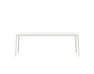 Jedálenský stôl Plate 90x200, white MDF table top/white base