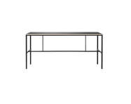 Vysoký stôl Mies H2, black/black linoleum/oak