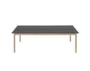 Stôl Linear System Table, Black Nanolaminate/Black ABS/Oak
