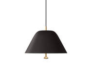 Závesné svietidlo Levitate 28, black / brass