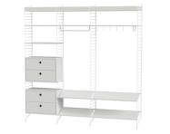 Policová zostava String Hallway P, white