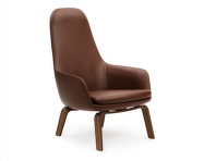 Kreslo Era Lounge, Walnut Ultra Leather, vysoké