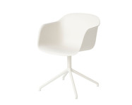 Stolička Fiber Arm Chair, swivel base, natural white