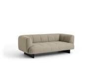 Pohovka Quilton Lift 2-seater, black water based lacquered oak/Tadao 720