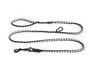 Nastaviteľné vodítko Dogs Leash Braided, black/white