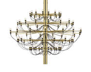Luster 2097/75 Clear Bulbs, brass