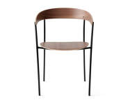 Stolička Missing Armchair, lacquered walnut