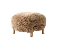 Pouf Wulff ATD3, oak/sheepskin Honey