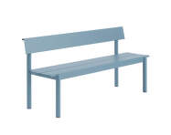 Lavica Linear Steel Bench s opierkou 170 cm, pale blue