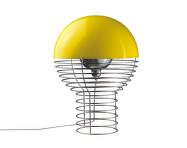 Stolná lampa Wire 30, chrome/yellow