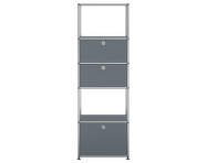Policová zostava USM Haller M52, mid-grey