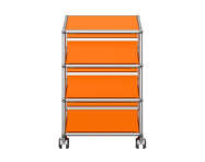 Zásuvkový kontajner na kolieskach USM Haller M26, pure orange