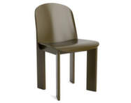 Stolička Chisel 65, green umber lacquered beech