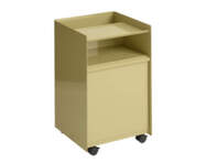 Stolík Folded Trolley Low Drawer, dark beige green