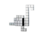Plamenák Panton Cubes, chrome