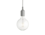 Závesná LED lampa E27, light grey