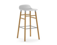 Barová stolička Form 75 cm, white/oak